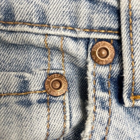 Vintage Todd Oldham Y2K Relaxed Fit Light Wash Straight Leg Jeans Womens Size 31 - Picture 6 of 13